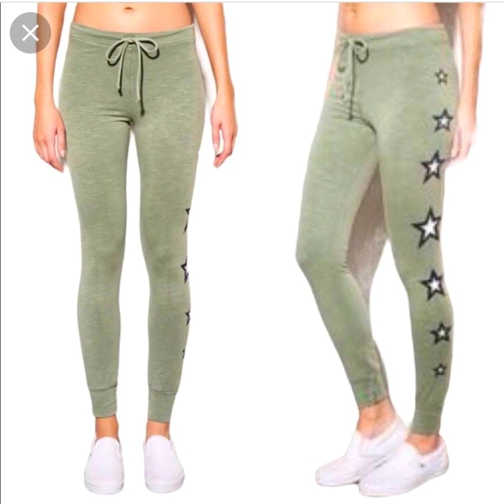 Sundry sweatpants. Size 1. Green with stars.